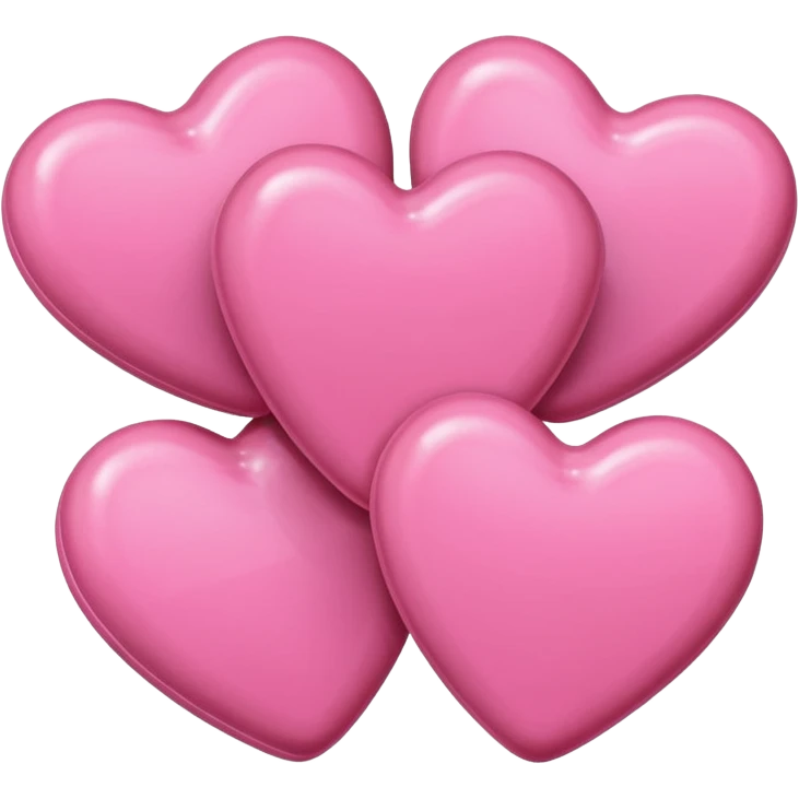 pink hearts and pink candy emoji