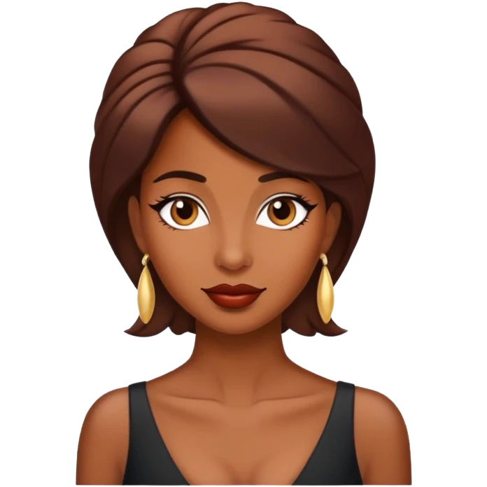 Brown coquette  emoji