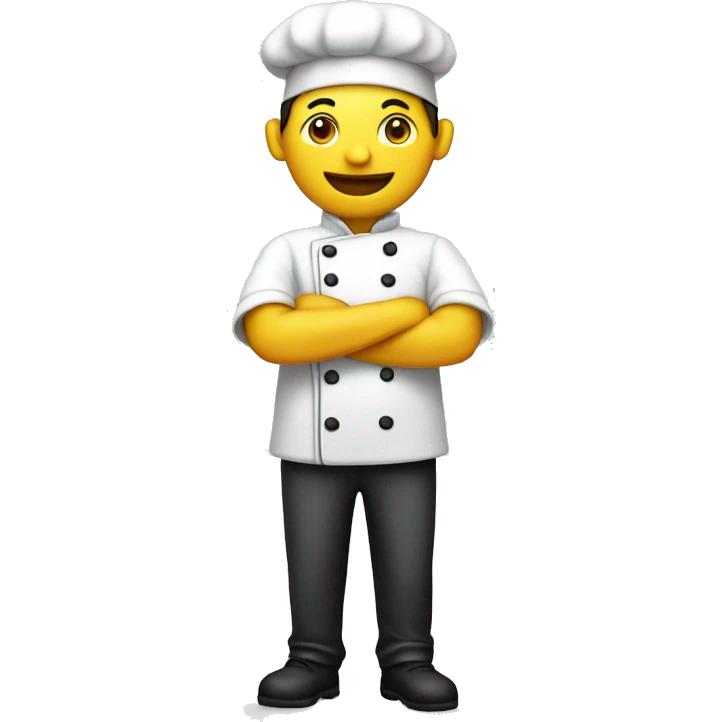 Chef, yellow skin, camera in hand  emoji