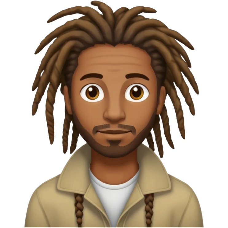 a averge sized brownskinned man with really short dreadlocs emoji