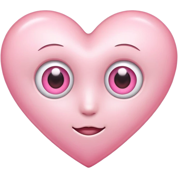 Light Pink Heart with eyes emoji