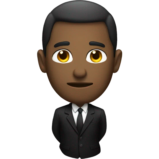 Man in a dark suit emoji