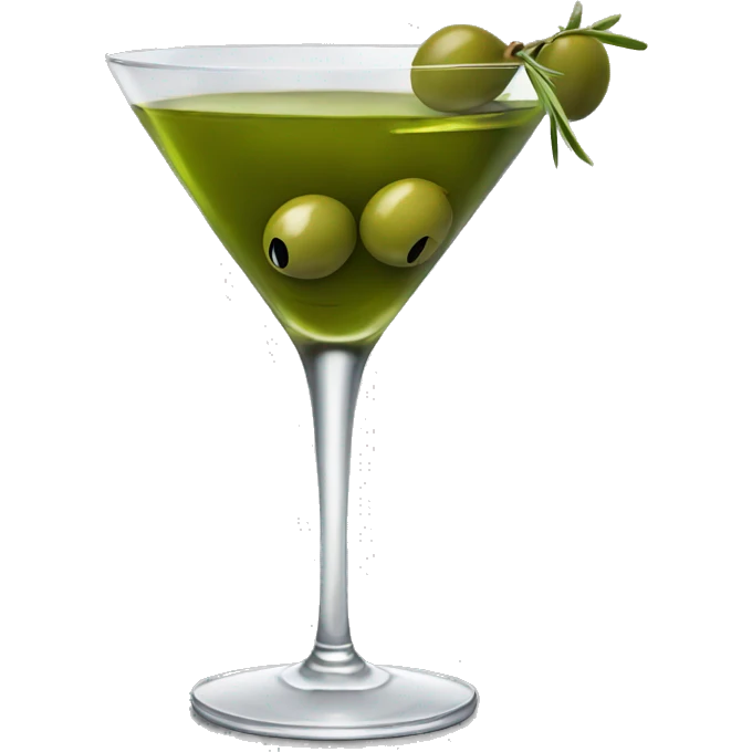 Olive martini emoji