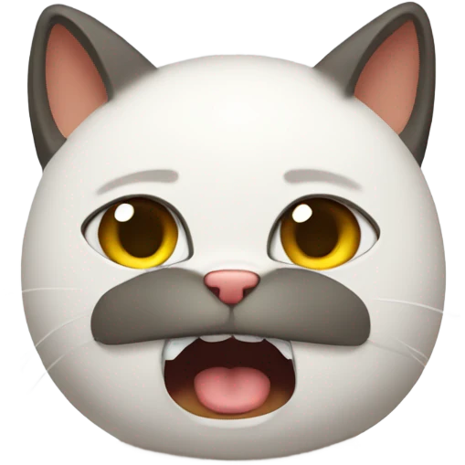 Upset cat  emoji