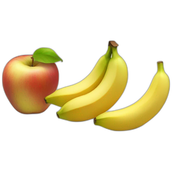2 apples and banana emoji