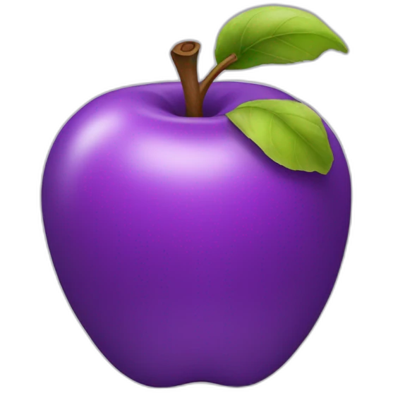 purple apple emoji