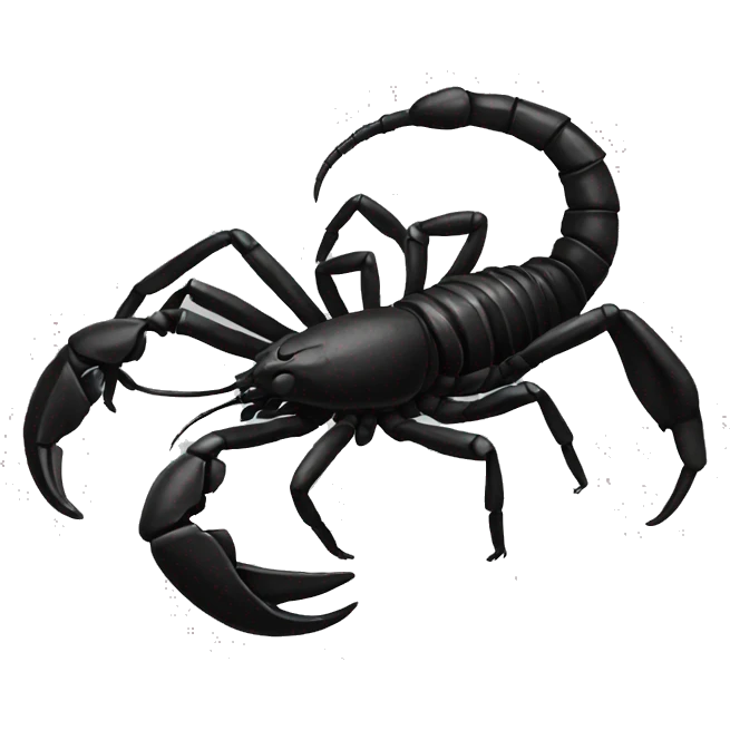 Scorpion preto emoji