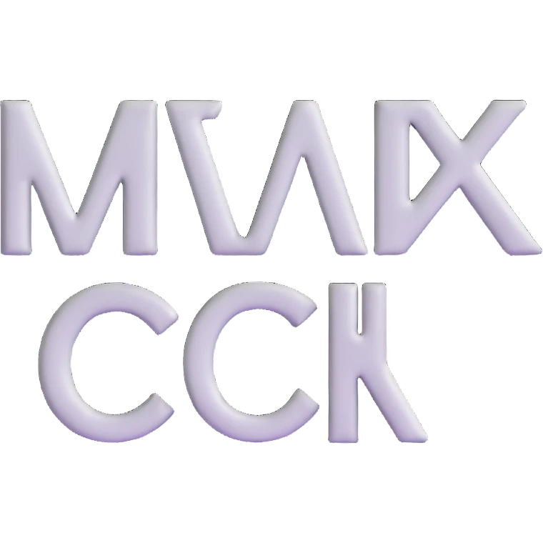 connected flowing BLK letters with silver outline, where all letters are joined together in one continuous design emoji