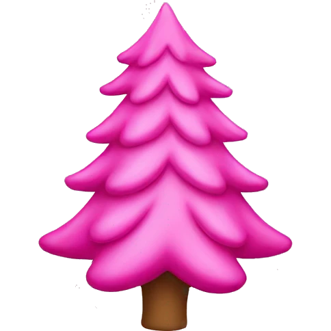 Christmas Tree pink emoji