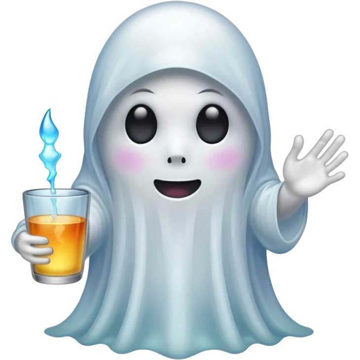 ghost with glass emoji