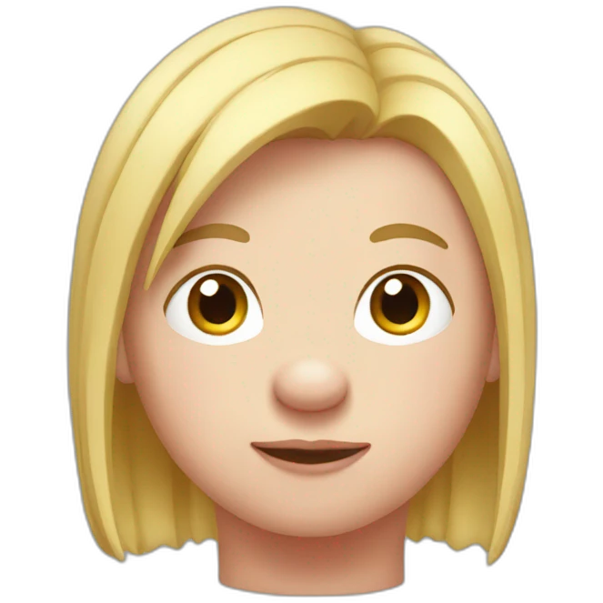 pig with blond hair emoji