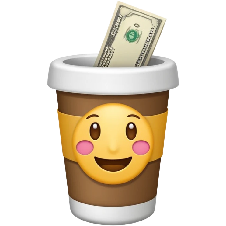 emoji dentro do vaso sanitário com cocô e dinheiro emoji