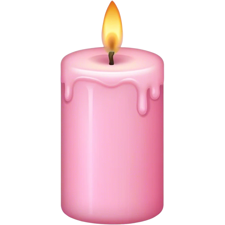 Baby pink candle  emoji