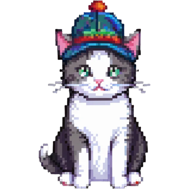 cat wearing a hat emoji