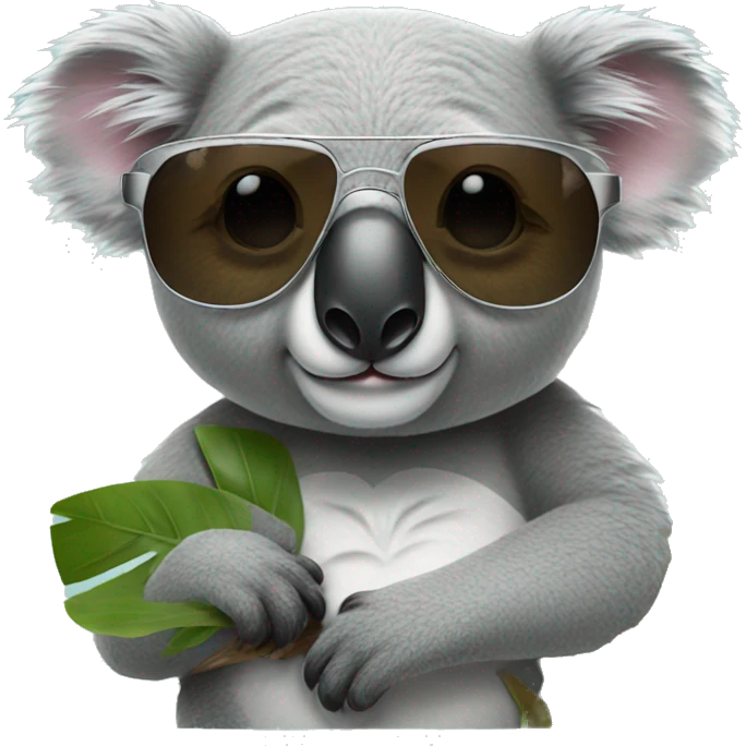 Koala with sunglasses  emoji