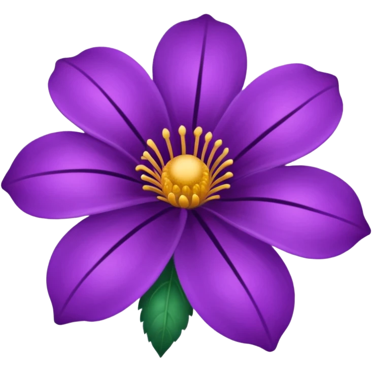 detailed purple flower emoji