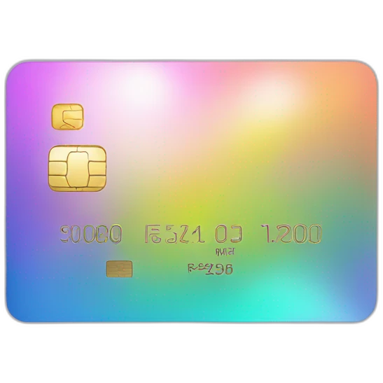 Iridescent credit card emoji