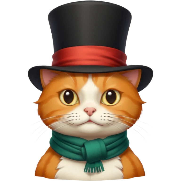 Ginger cat as Scrooge  emoji