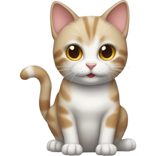 Cat saying 🤫 emoji