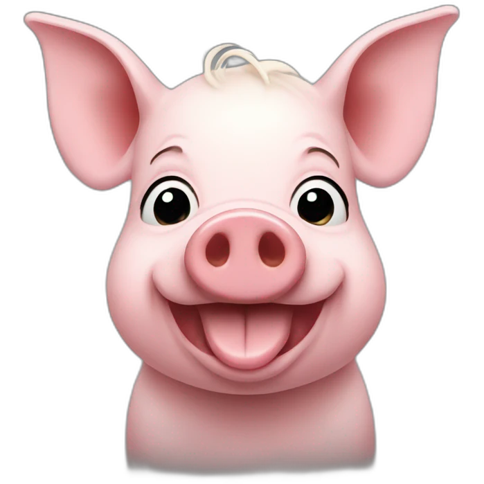 rockstar pig emoji