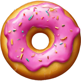 Angry donut emoji