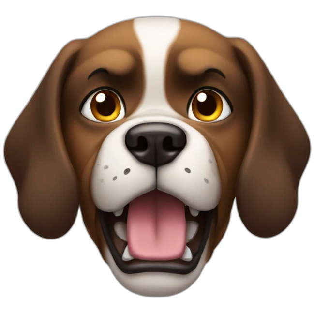 angry dog emoji
