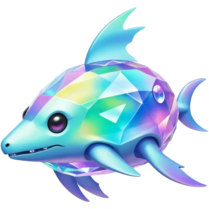 Weird abstract floating Digimon-Fakémon-Pokémon-fantasy-creature la creatura emoji