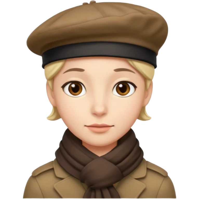Beret + scarf emoji