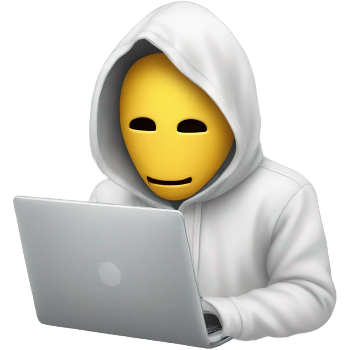 anonymous with laptop emoji
