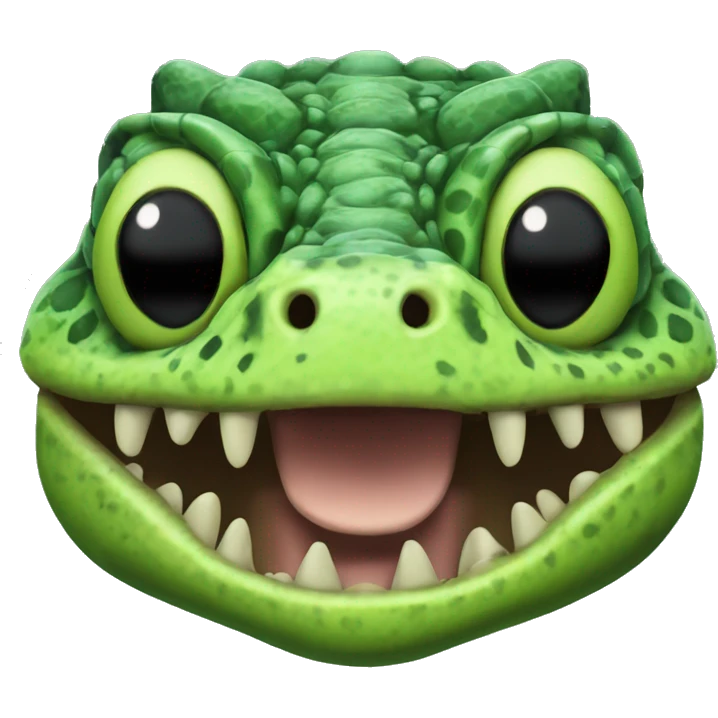 Green Gila Monster Head Big Chin emoji