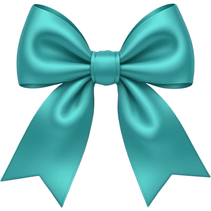 light teal bow emoji emoji