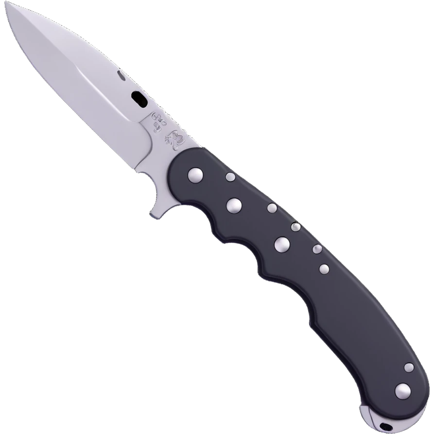 Spyderco pocket knife with thumb hole emoji