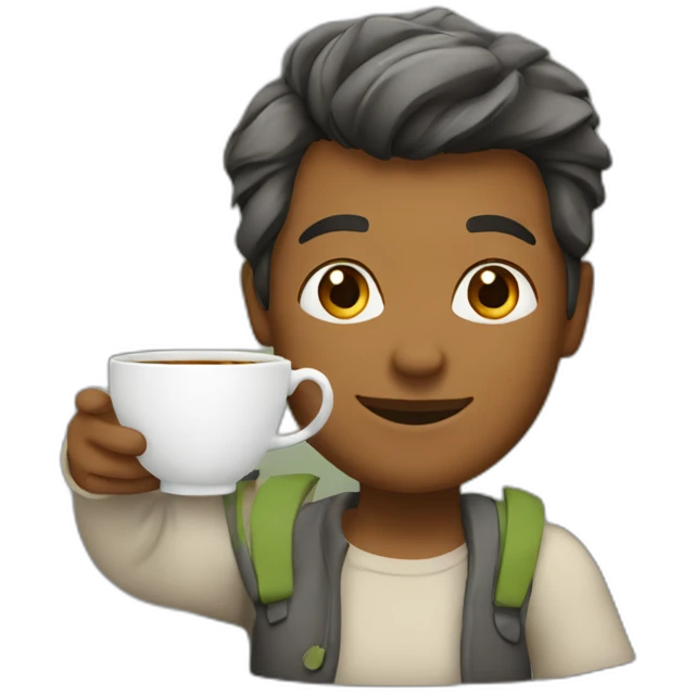 tea lover on the rock emoji