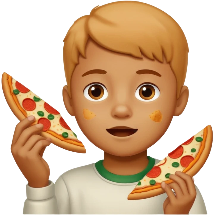 Child Eating Pizza emoji