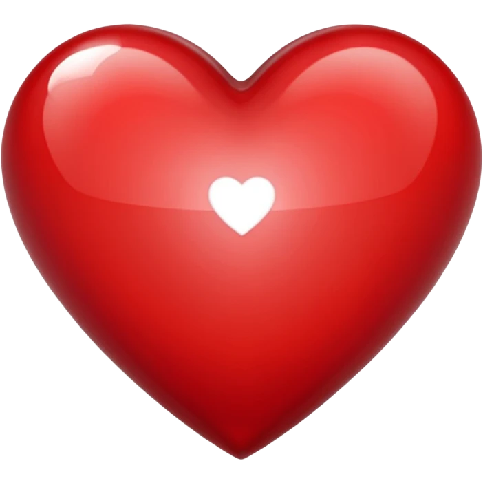 white and red jewel heart emoji