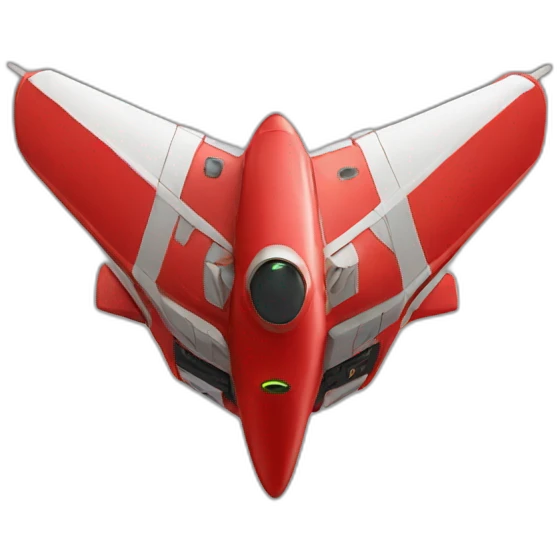 red-spaceship emoji