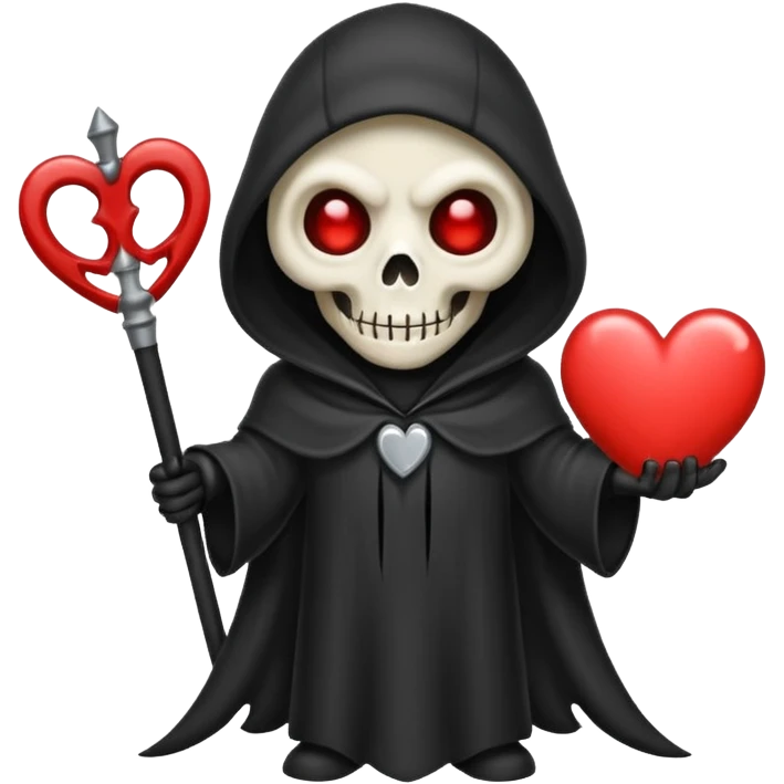 cute reaper with heart eyes emoji