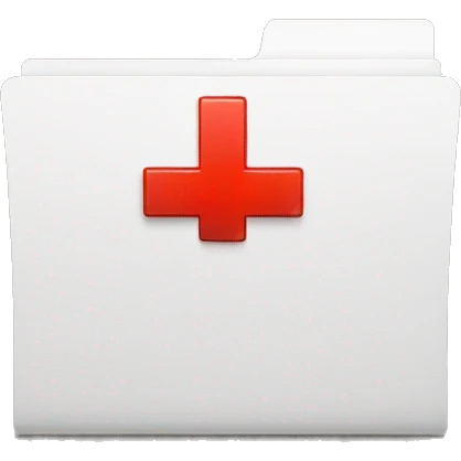 folder with red plus sign emoji
