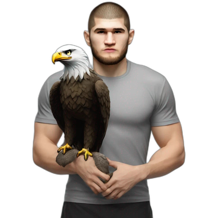 Khabib nurmagomedov with eagle emoji