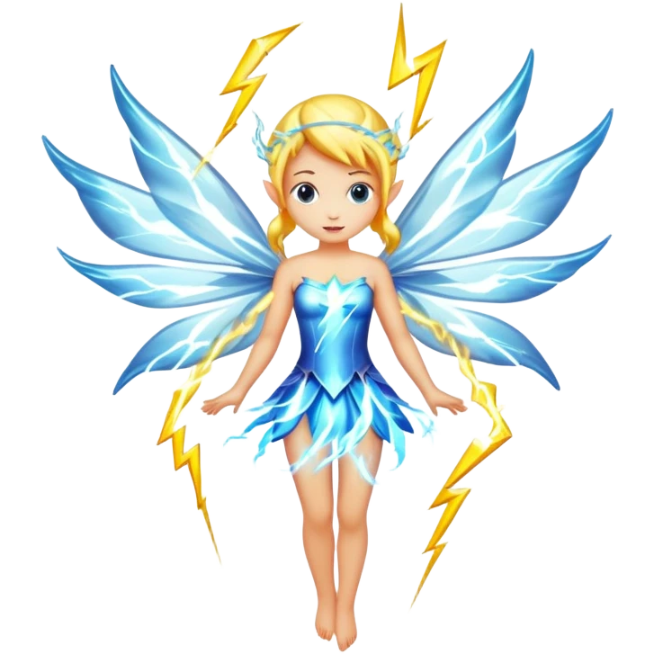 Fairy with lightning  emoji