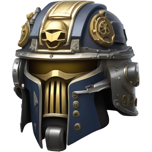 A warhammer 40k space marine helmet  emoji