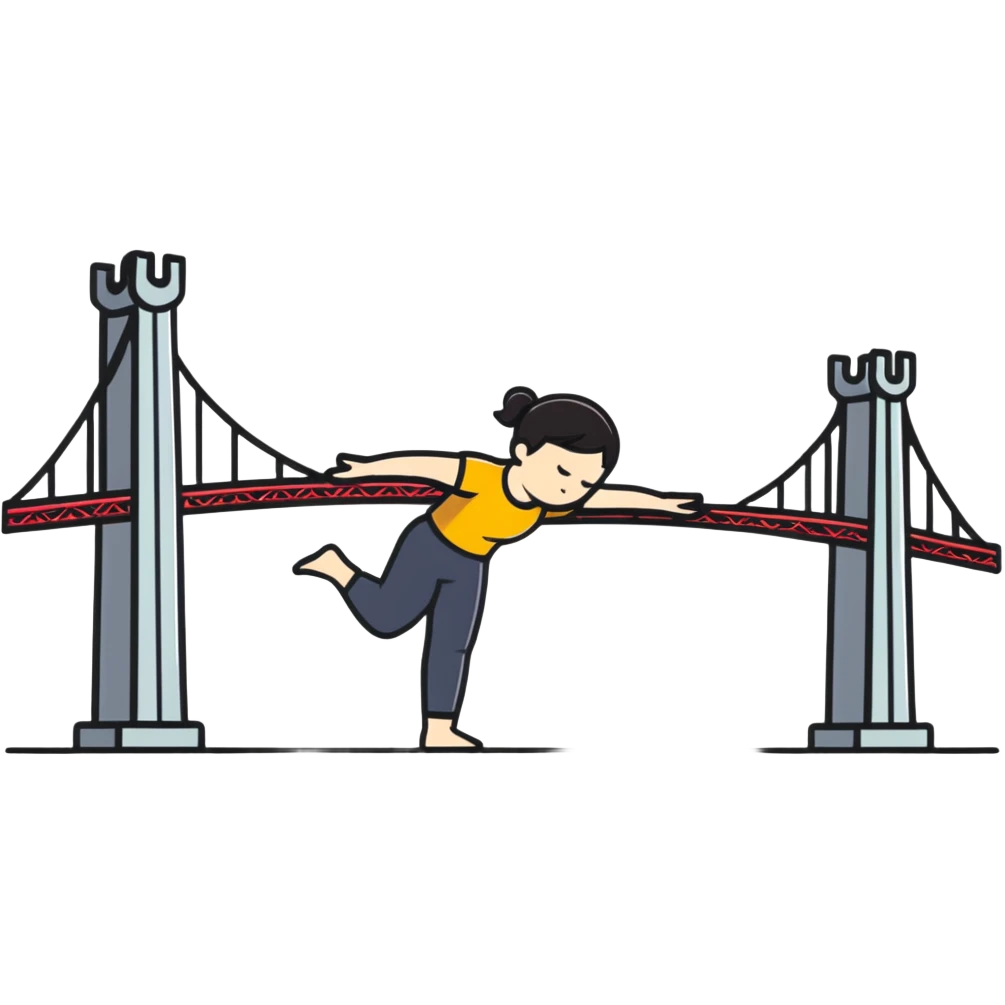 person doing bridge pose emoji