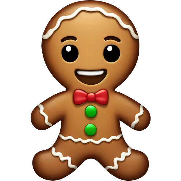 Cute gingerbread man  emoji