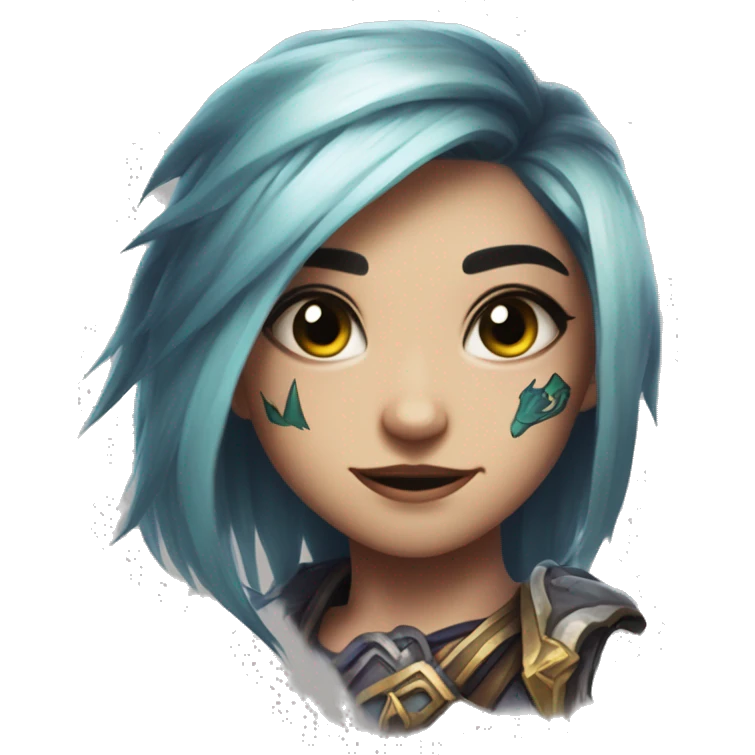 vi from league of legends with tattoo emoji