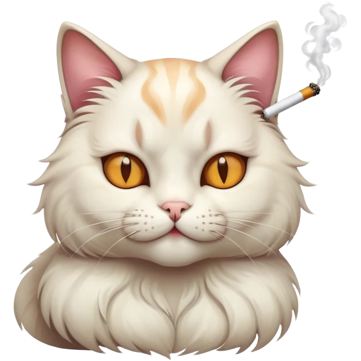Cat smoking eres emoji