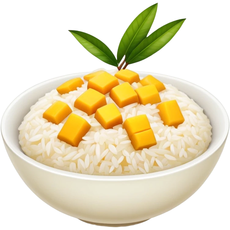 Mango sticky rice  emoji