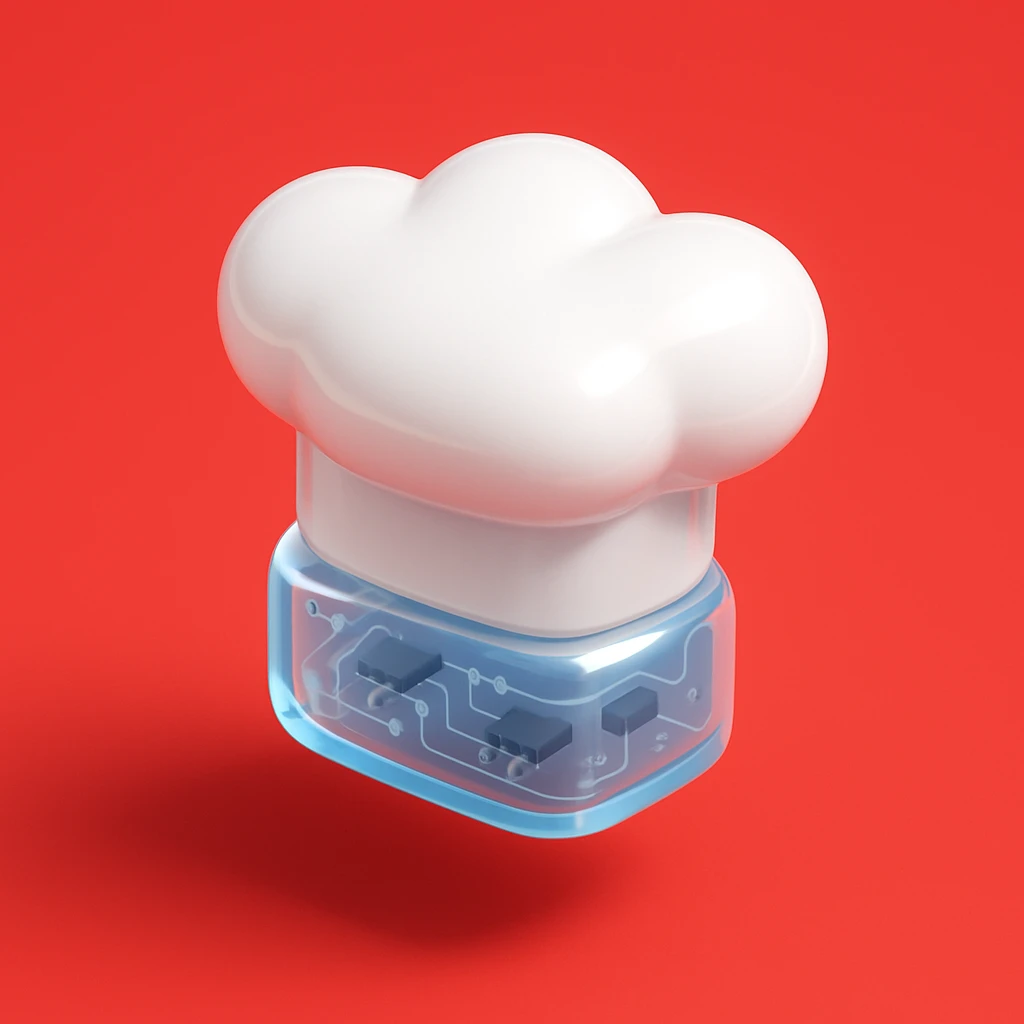 Chef hat full white red background  emoji
