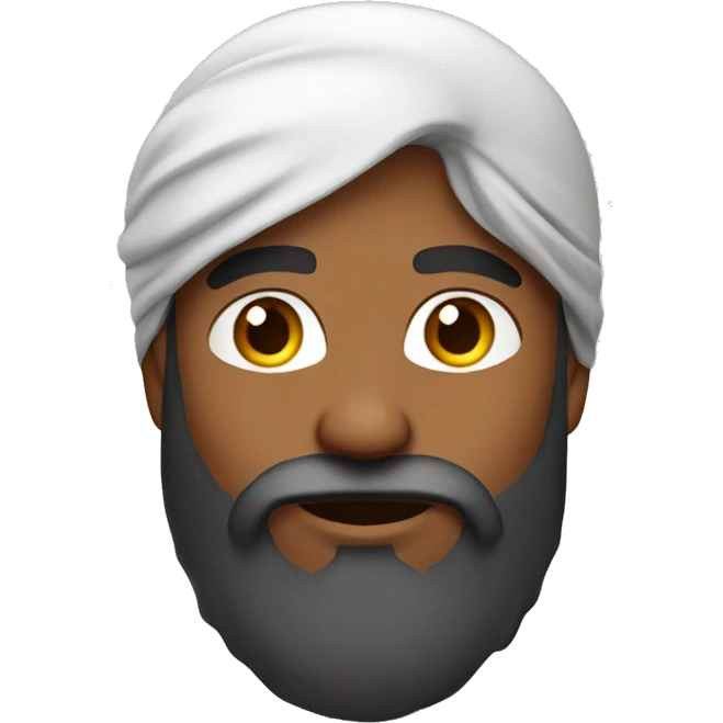 Bearded Indian boy emoji