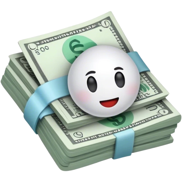 saving money bills emoji