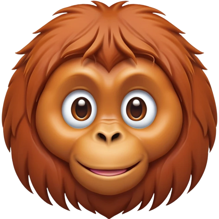 cinematic-cute-orangutan-portrait-emoji,-head-tilted-playfully-and-inquisitively,-with-a-gentle,-expressive-face-accented-by-soft,-flowing-fur-and-round,-sparkling-eyes-brimming-with-warmth,-simplified-yet-irresistibly-adorable-features emoji